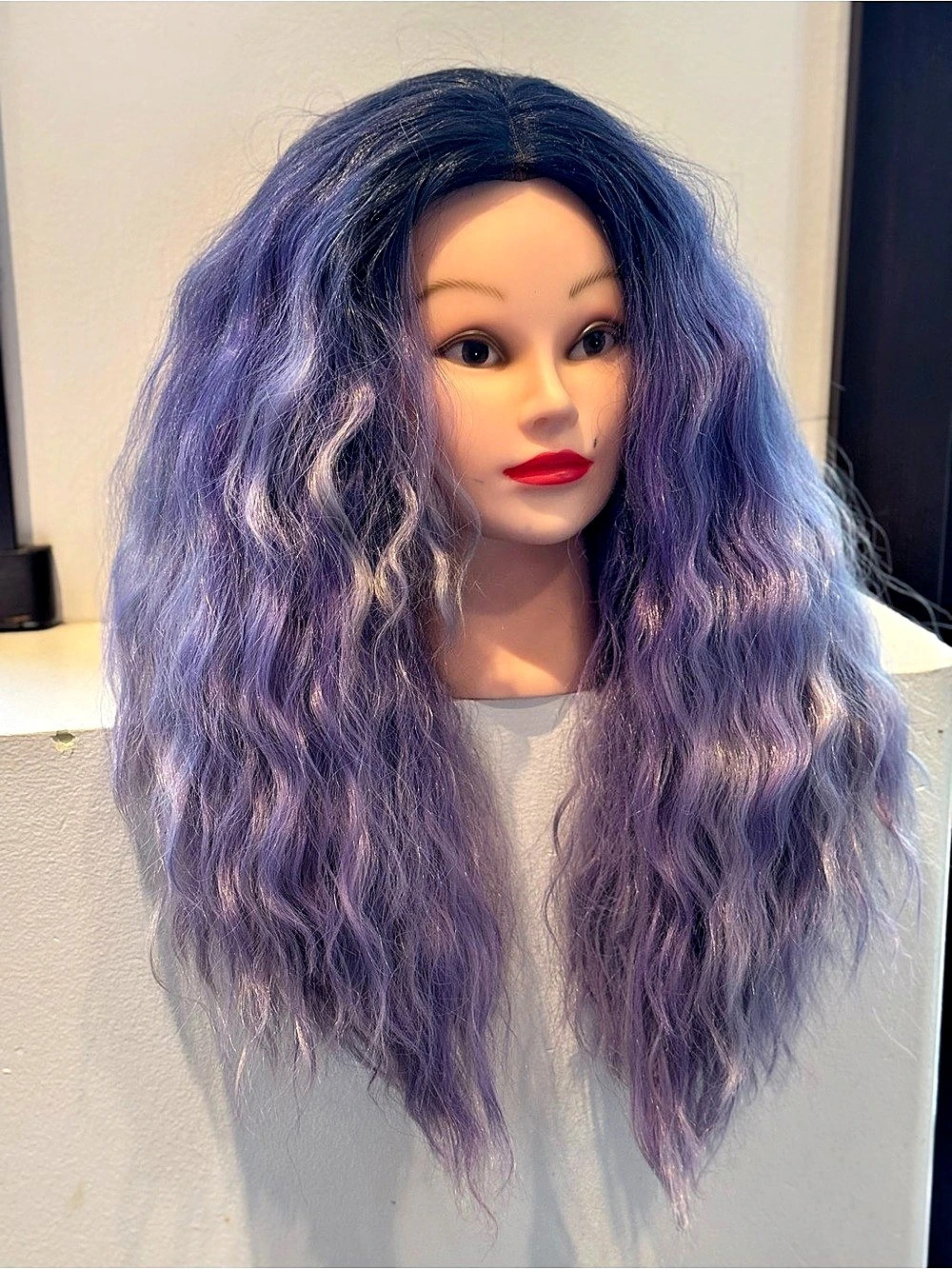 Long Wavy Purple Wig